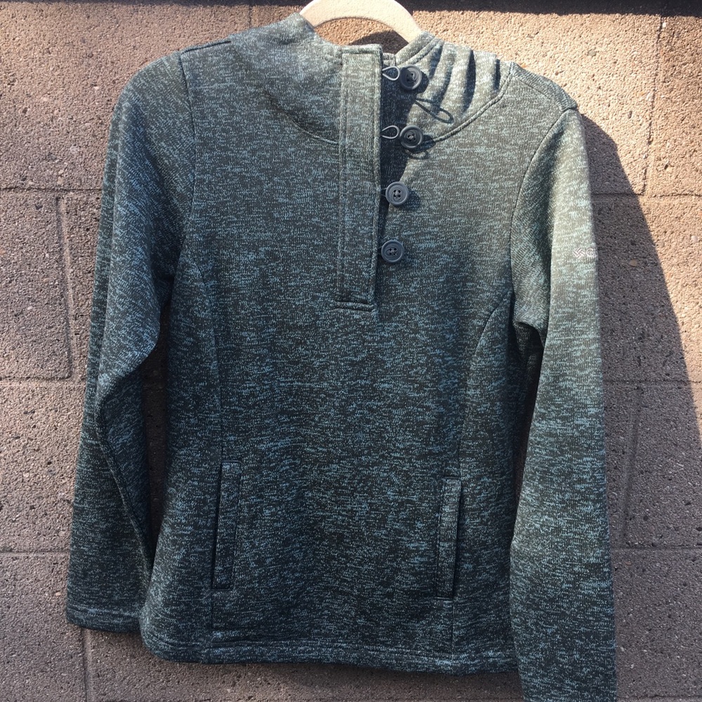 Green Columbia Hoodie Sweatshirt